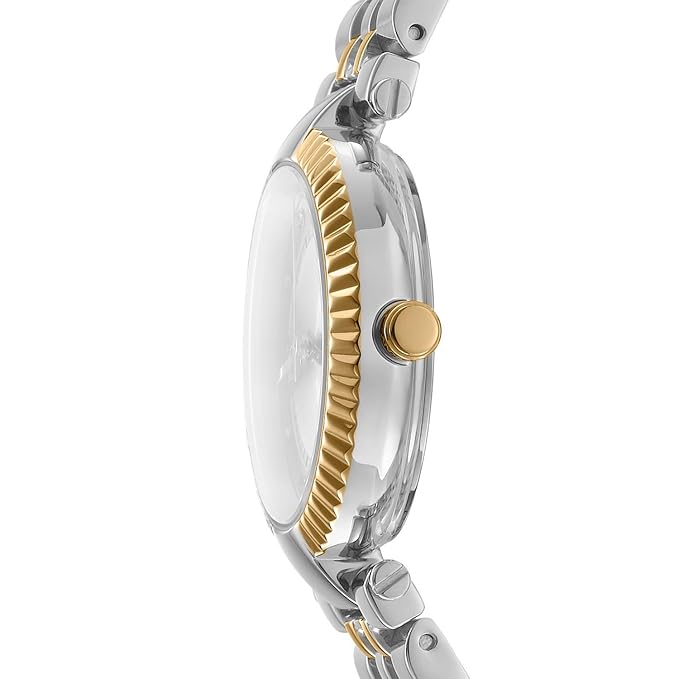 DKNY Essential Glitz Analog Plain 3-Hands Japanese Movement Round Dial, Bracelet Width 16 x 14 MM, 50 m Water Resistance Women's Wrist Watch
