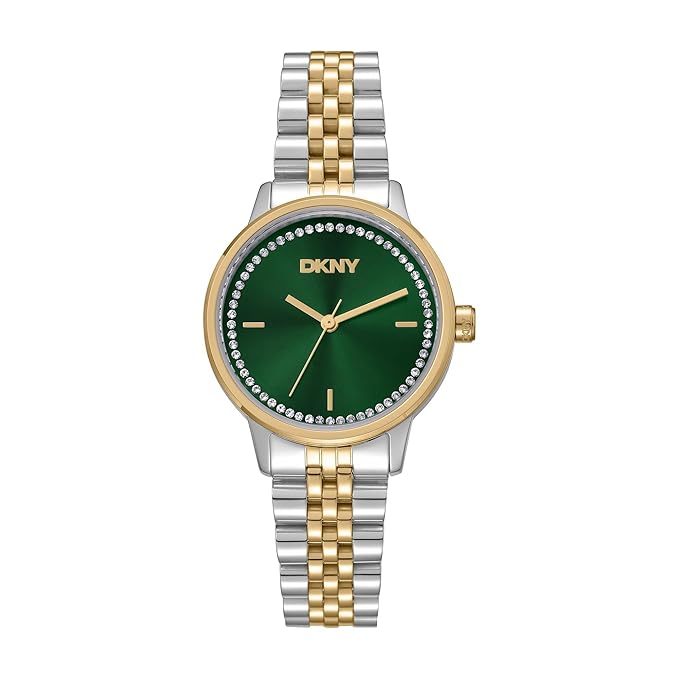 DKNY Everyday Japanese Movement Round Dial, Bracelet Width 14 x 12 MM, 50 m Water Resistance Women's Wrist Watch