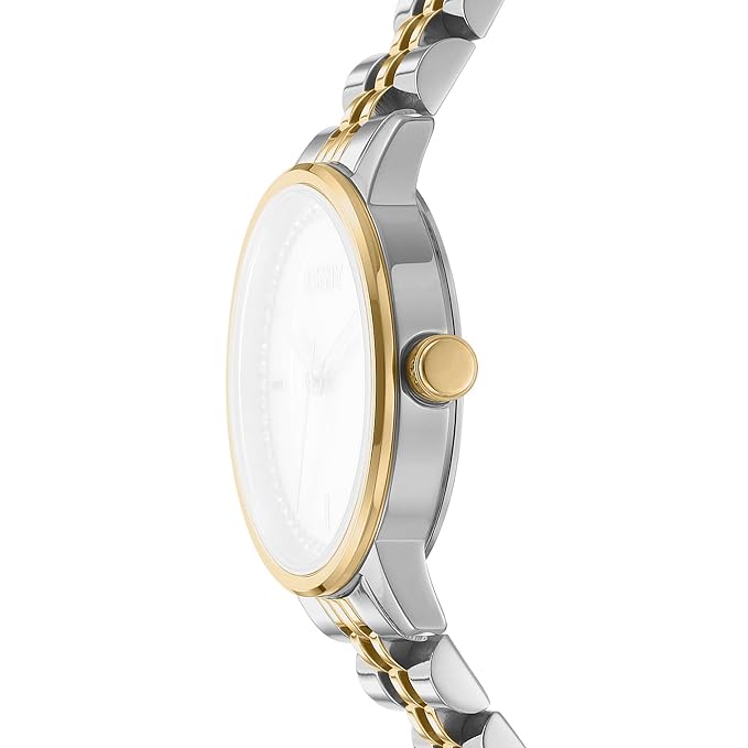 DKNY Everyday Japanese Movement Round Dial, Bracelet Width 14 x 12 MM, 50 m Water Resistance Women's Wrist Watch