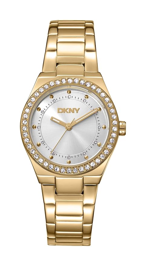 DKNY Everyday Japanese Movement Round Dial, Bracelet Width 18 x 14 MM, 50 m Water Resistance Women's Wrist Watch