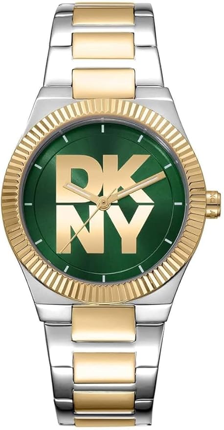 DKNY Logo Japanese Movement Round Dial, Bracelet Width 20 x 16 MM, 50 m Water Resistance Women's Wrist Watch