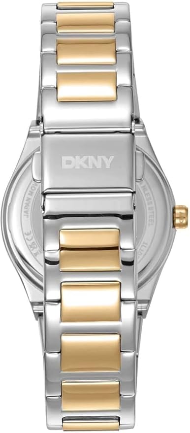 DKNY Logo Japanese Movement Round Dial, Bracelet Width 20 x 16 MM, 50 m Water Resistance Women's Wrist Watch