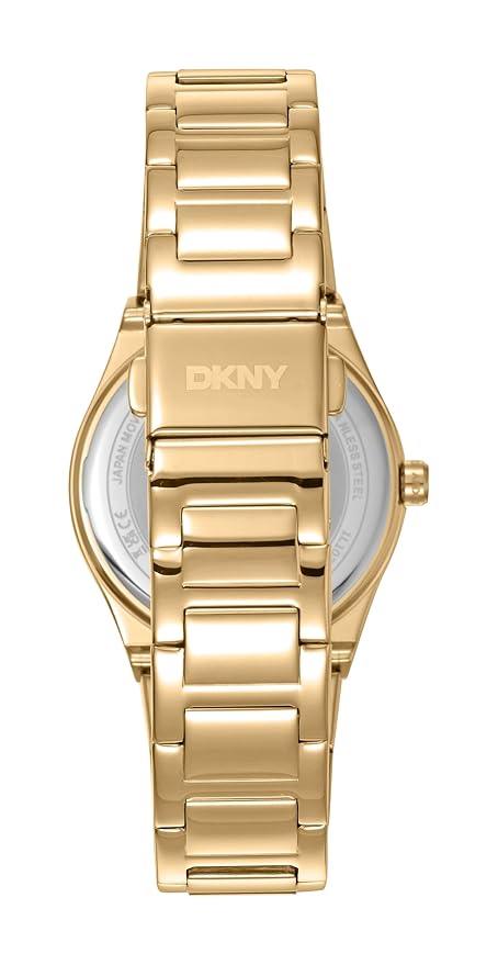 DKNY Logo Japanese Movement Round Dial, Bracelet Width 20 x 16 MM, 50 m Water Resistance Women's Wrist Watch