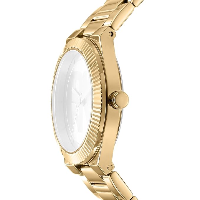 DKNY Logo Japanese Movement Round Dial, Bracelet Width 20 x 16 MM, 50 m Water Resistance Women's Wrist Watch