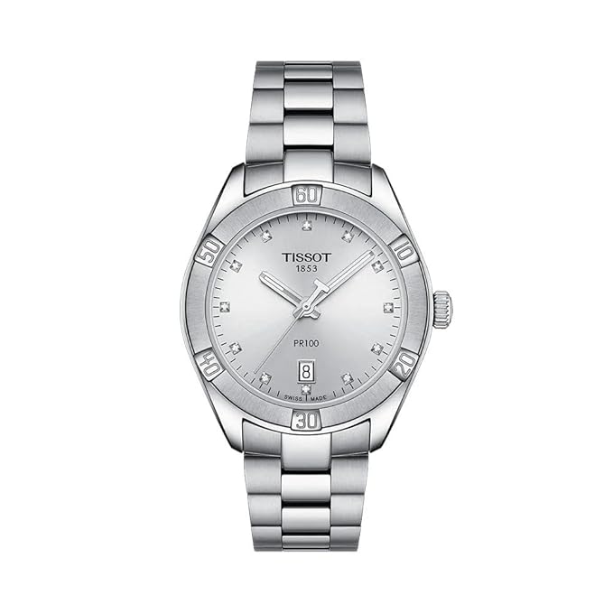 Tissot PR 100 Silver Dial Women's Watch