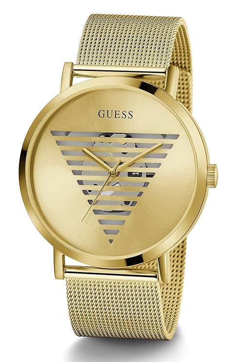 Guess Analog Beige Dial Men's Watch