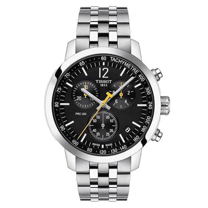 Tissot PRC 200 Chronograph Black Dial Men's Watch