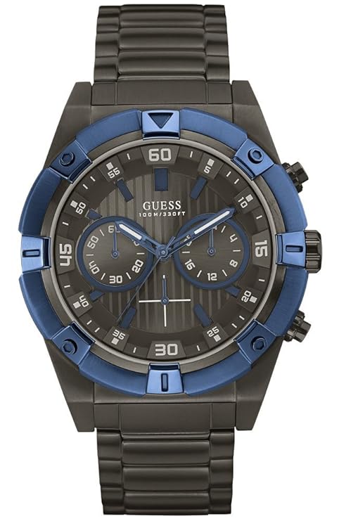 Guess Analog Gunmetal Dial Men's Watch