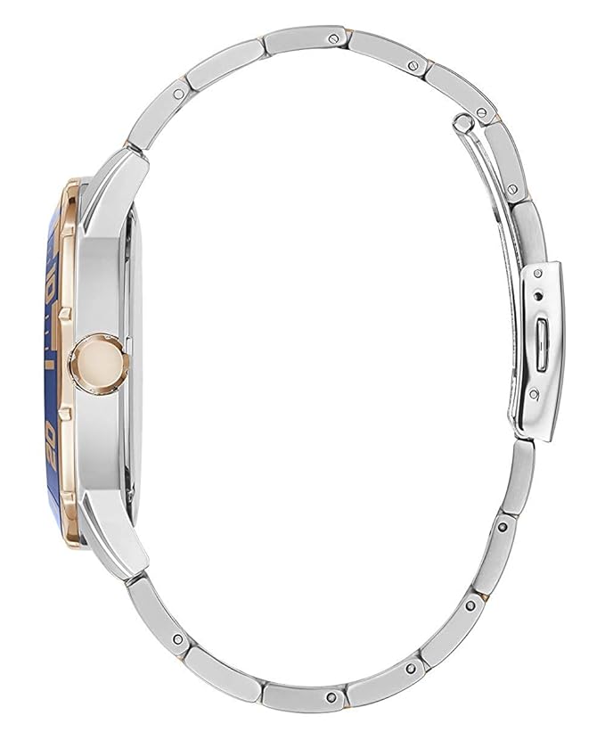 GUESS Stainless Steel Analog Blue Dial Men Watch-W1249G3, Multi-Color Band