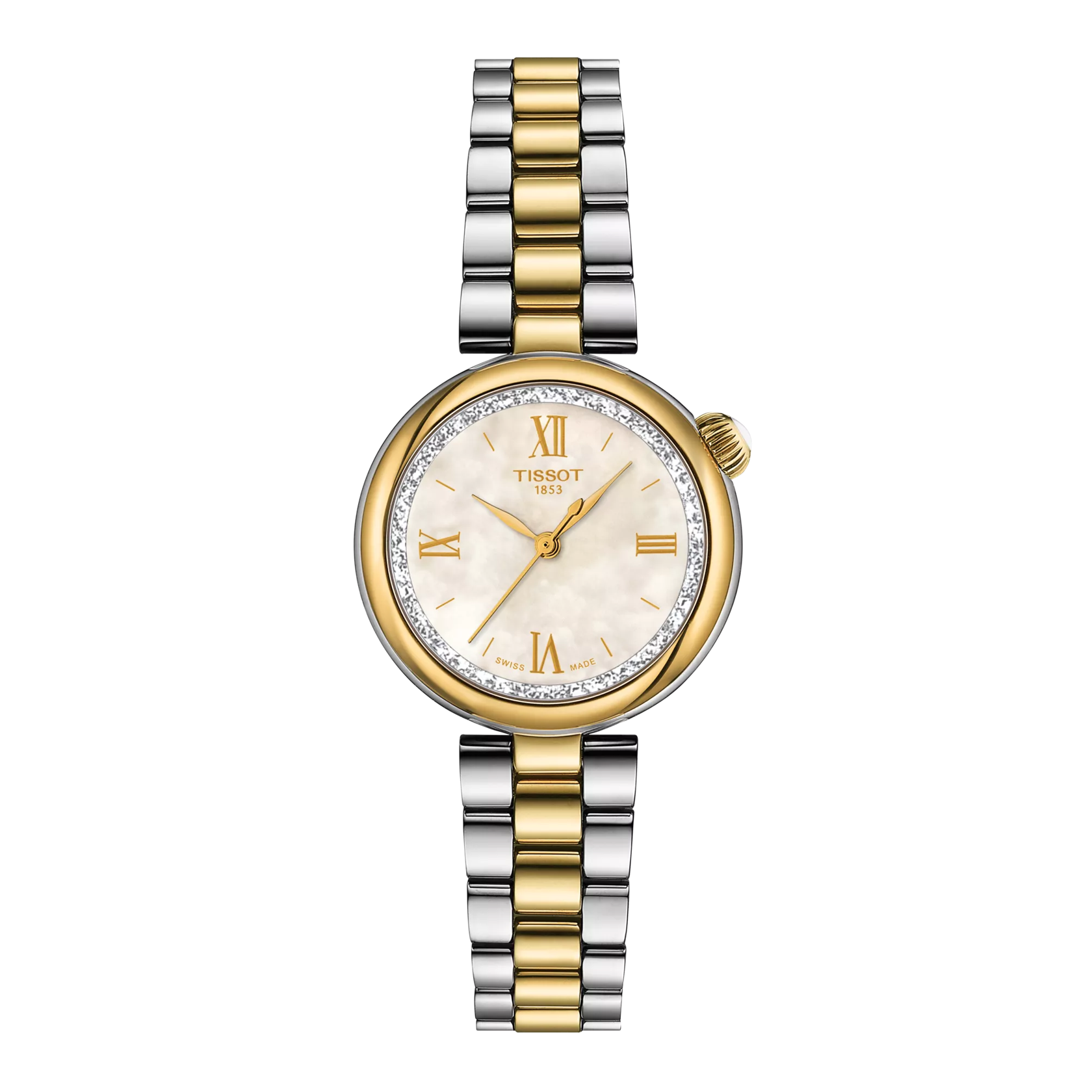 TISSOT Desir Women Quartz White Mother Of Pearl Dial Analog Stainless Steel Watch