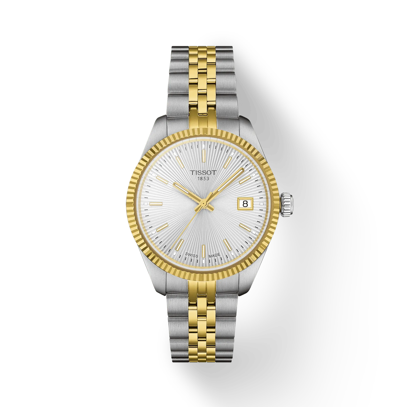 Tissot Women BALLADE Round Silver Watch