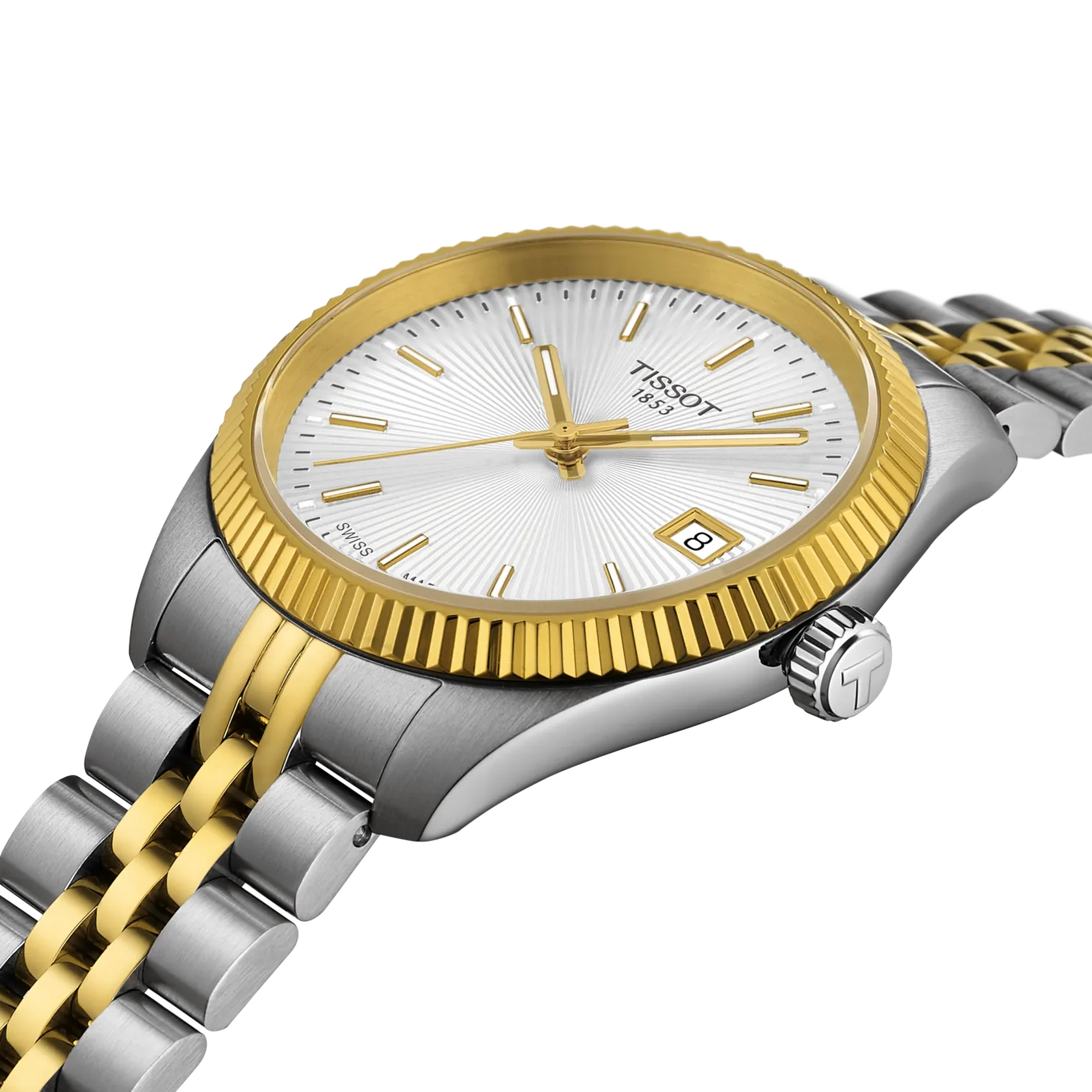 Tissot Women BALLADE Round Silver Watch