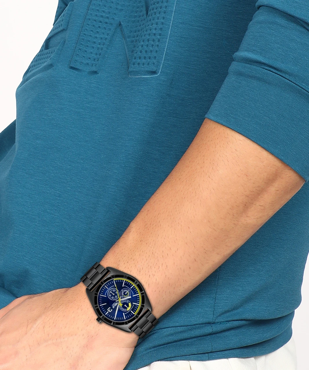 Helix Analog Blue Dial Men's Watch