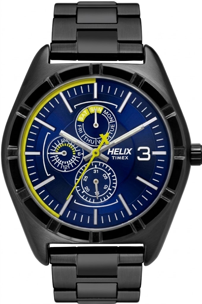 Helix Analog Blue Dial Men's Watch