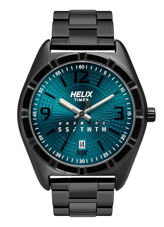 Helix Analog Blue Dial Men's Watch