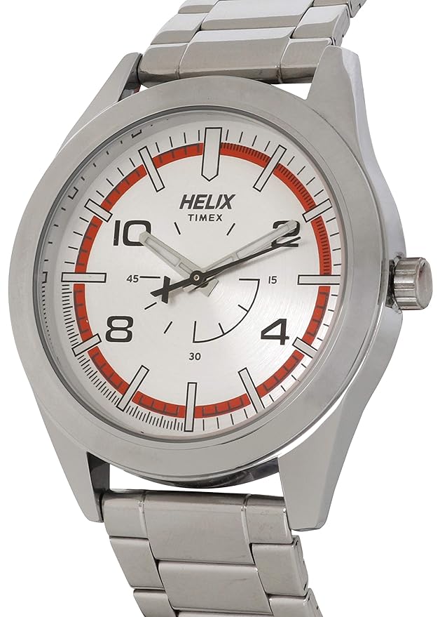 Helix Analog Silver Dial Men's Watch