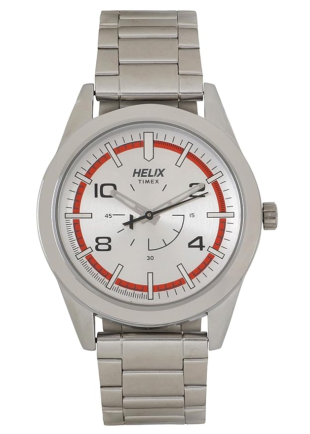 Helix Analog Silver Dial Men's Watch