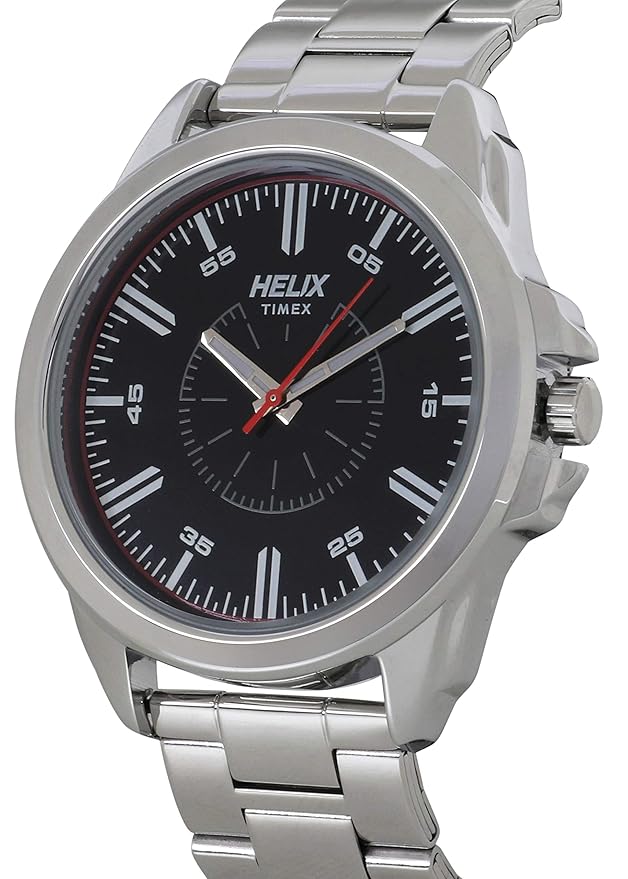 Helix Analog Black Dial Men's Watch