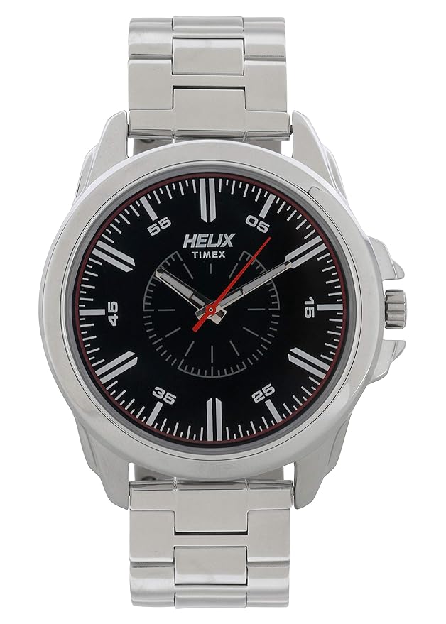 Helix Analog Black Dial Men's Watch