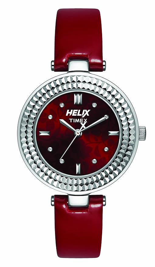 Helix Analog Red Dial Women's Watch