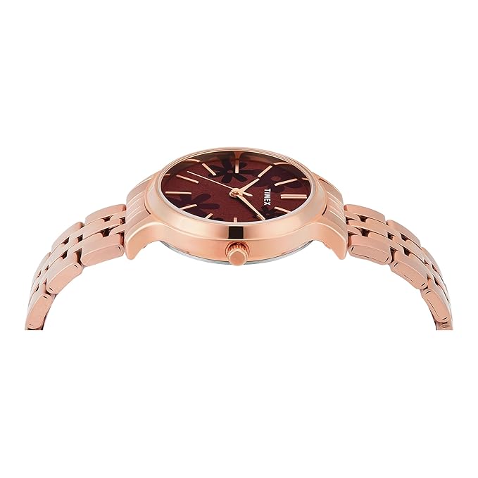 TIMEX Analog Watch for Woman with Round Dial & Water Resistant Women's Wrist Watch