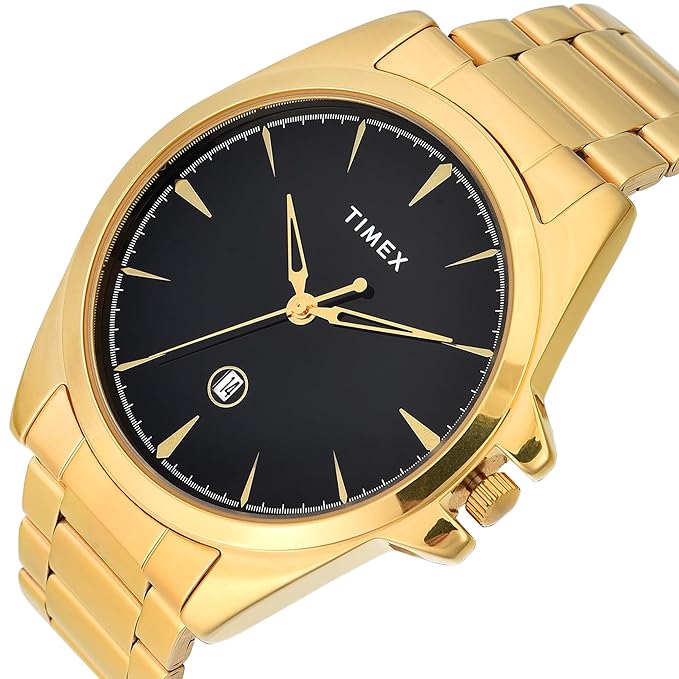 TIMEX Analog Watch for Man with Round Dial & Water Resistant Men's Wrist Watch