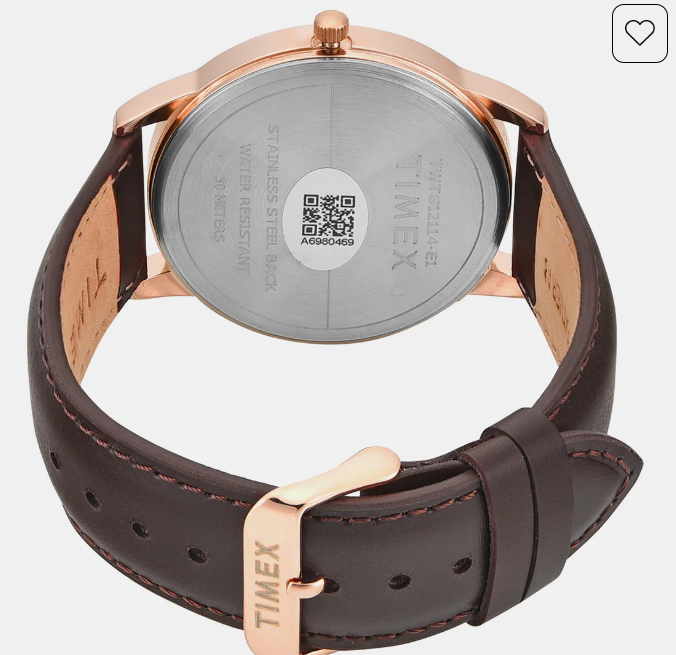 Trendline Men Quartz Brown Dial Analog Leather Watch