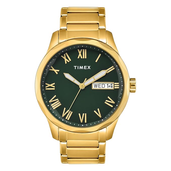 TIMEX Analog Watch for Man with Round Dial & Water Resistant Men's Wrist Watches