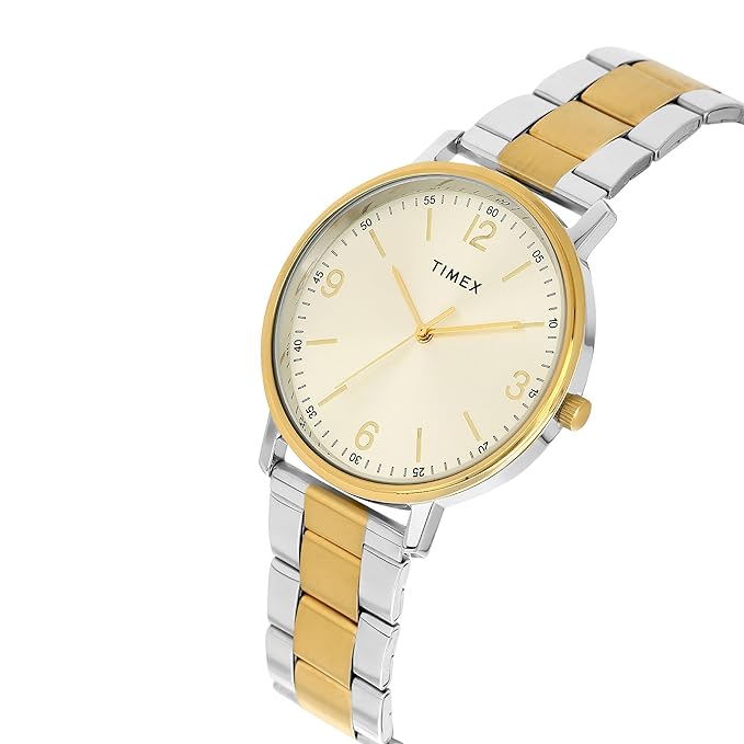 TIMEX Analog Watch for Men with Round Dial & Water Resistant Man's Wrist Watches