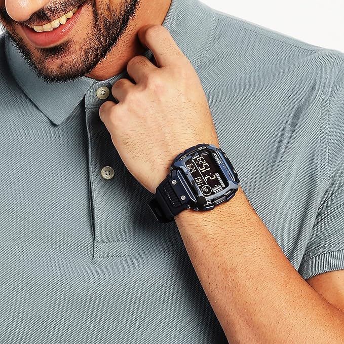 Timex Command™ Shock 54mm Blue Resin Strap Watch