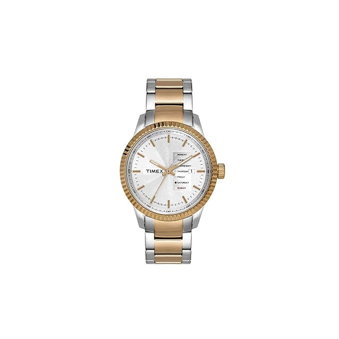 Timex Men Stainless Steel Analog Silver Dial Watch-Tweg15103, Band Color-Multicolor