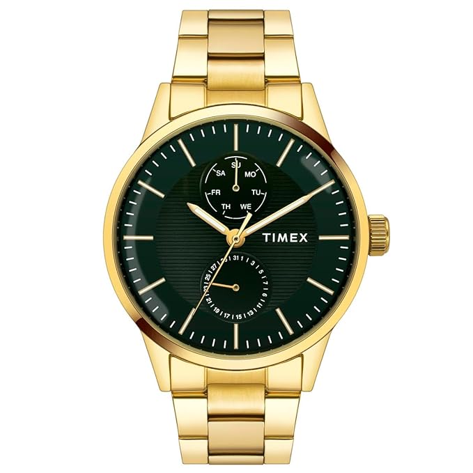 TIMEX Analog Watch for Men with Round Dial & Water Resistant Man's Wrist Watches