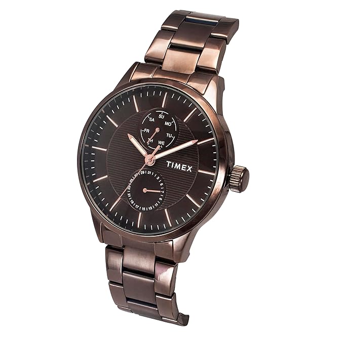 TIMEX Analog Watch for Men with Round Dial & Water Resistant Man's Wrist Watches