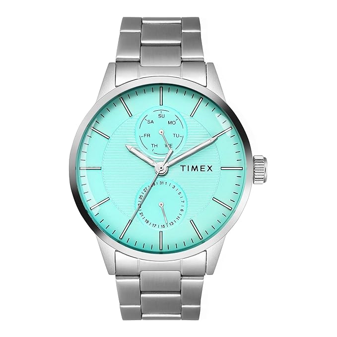 TIMEX Analog Watch for Men with Round Dial & Water Resistant Man's Wrist Watches
