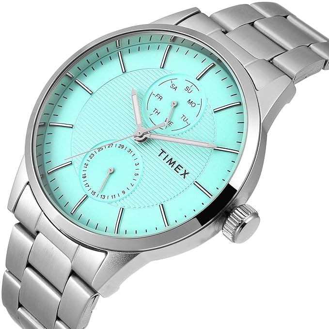 TIMEX Analog Watch for Men with Round Dial & Water Resistant Man's Wrist Watches