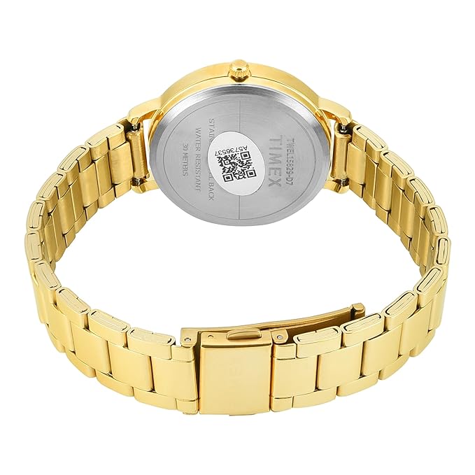 TIMEX Champagne Round Dial Analog Women's WatchTIMEX Champagne Round Dial Analog Women's Watch