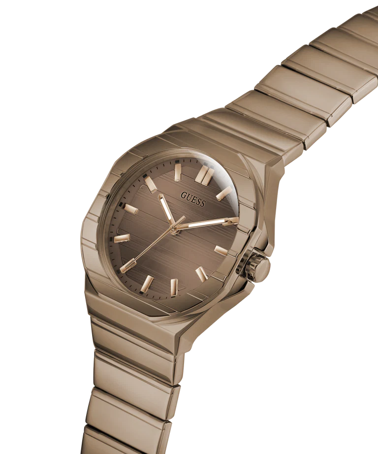 GUESS Mens Jaq Coffee Analog Watch
