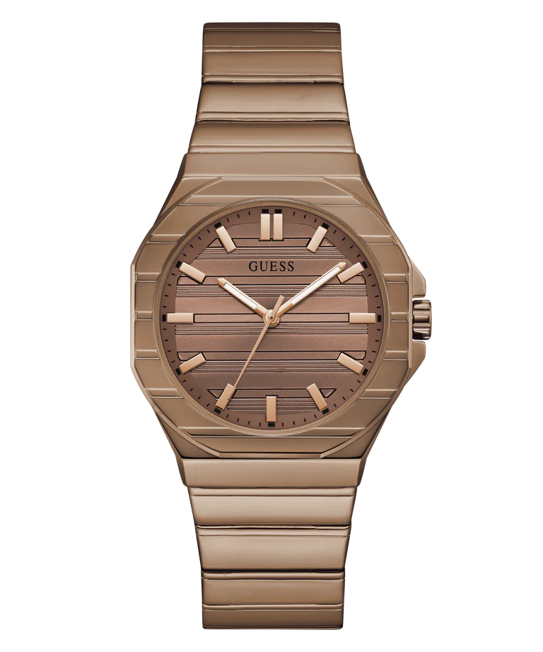 GUESS Mens Jaq Coffee Analog Watch