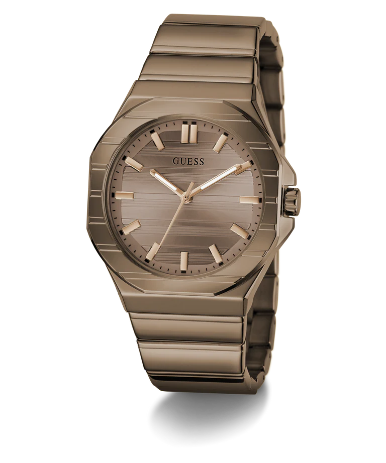 GUESS Mens Jaq Coffee Analog Watch