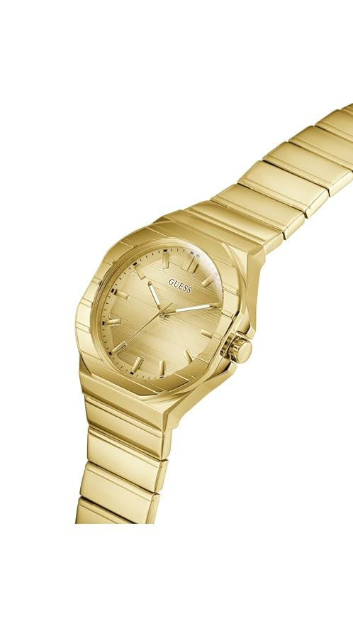 Guess  NEW ARRIVAL Women Quartz Gold Dial Analog Stainless Steel Watch GW1070G2