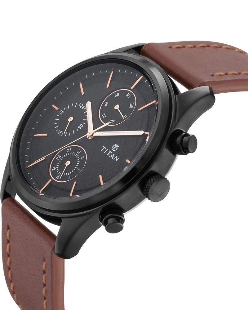 Titan Men WORKWEAR Brown Analog Watch