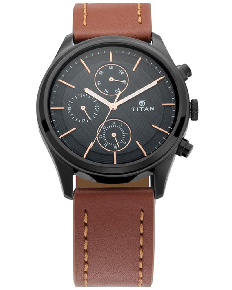 Titan Men WORKWEAR Brown Analog Watch