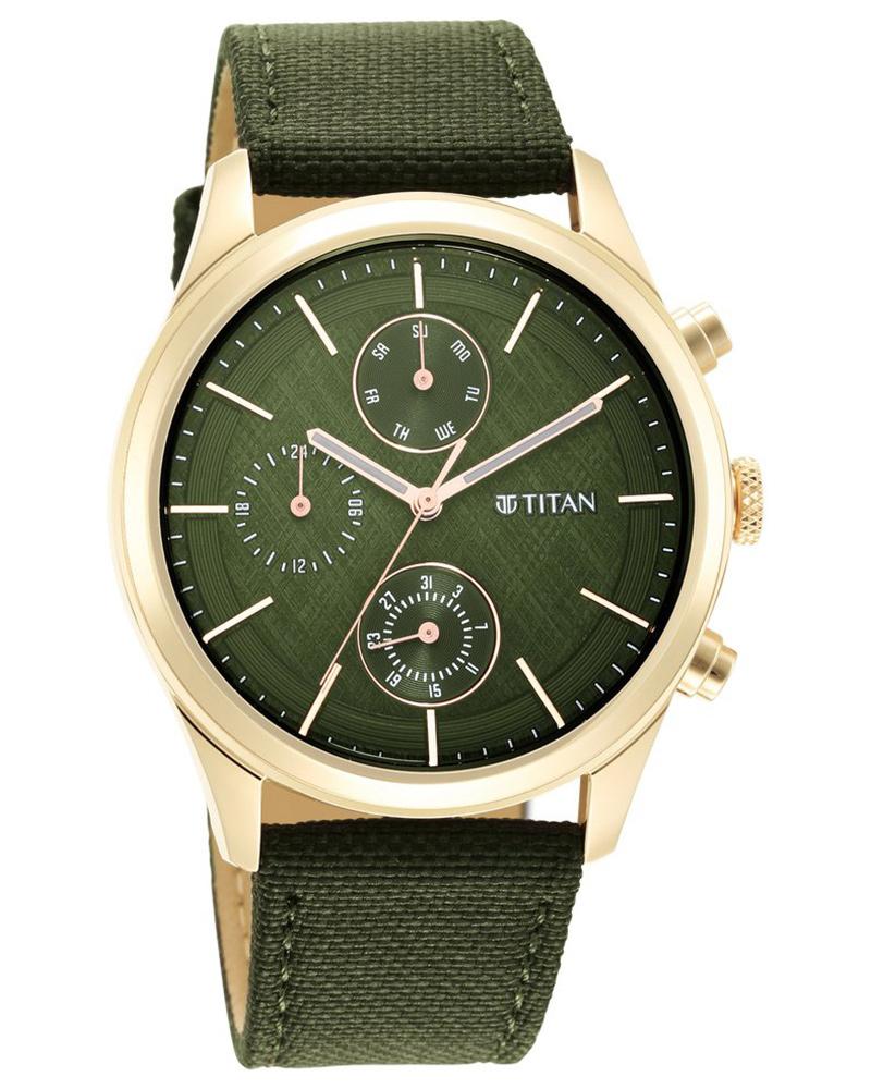Titan Men NEO SPLASH Green Analog Watch