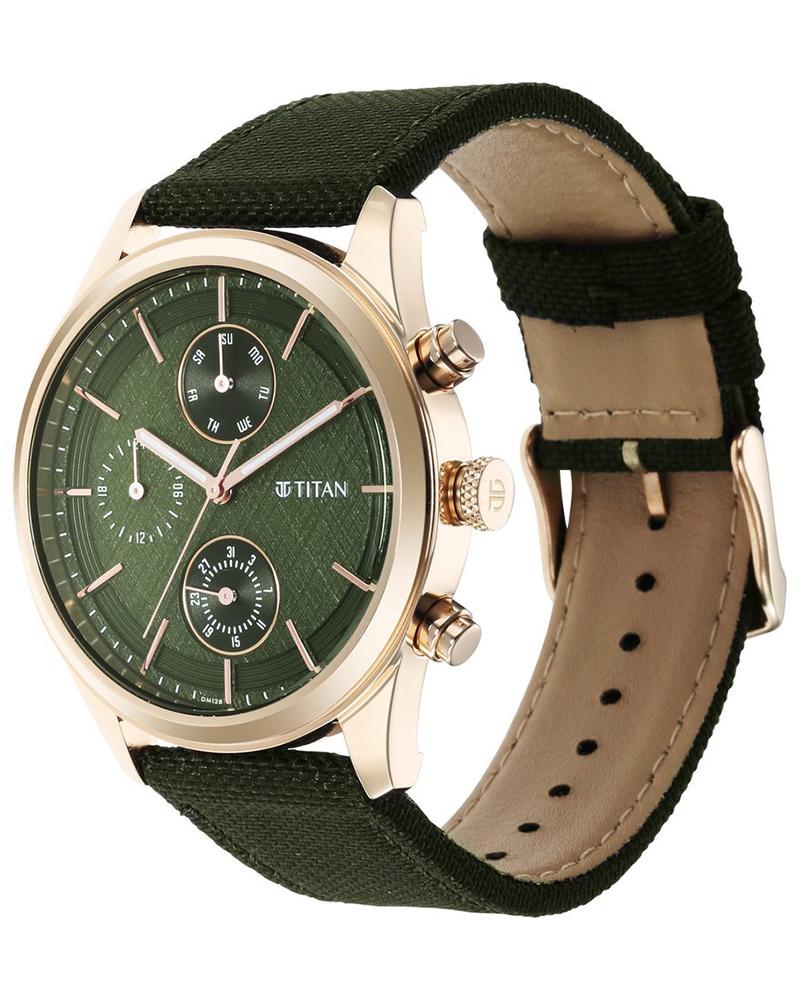Titan Men NEO SPLASH Green Analog Watch