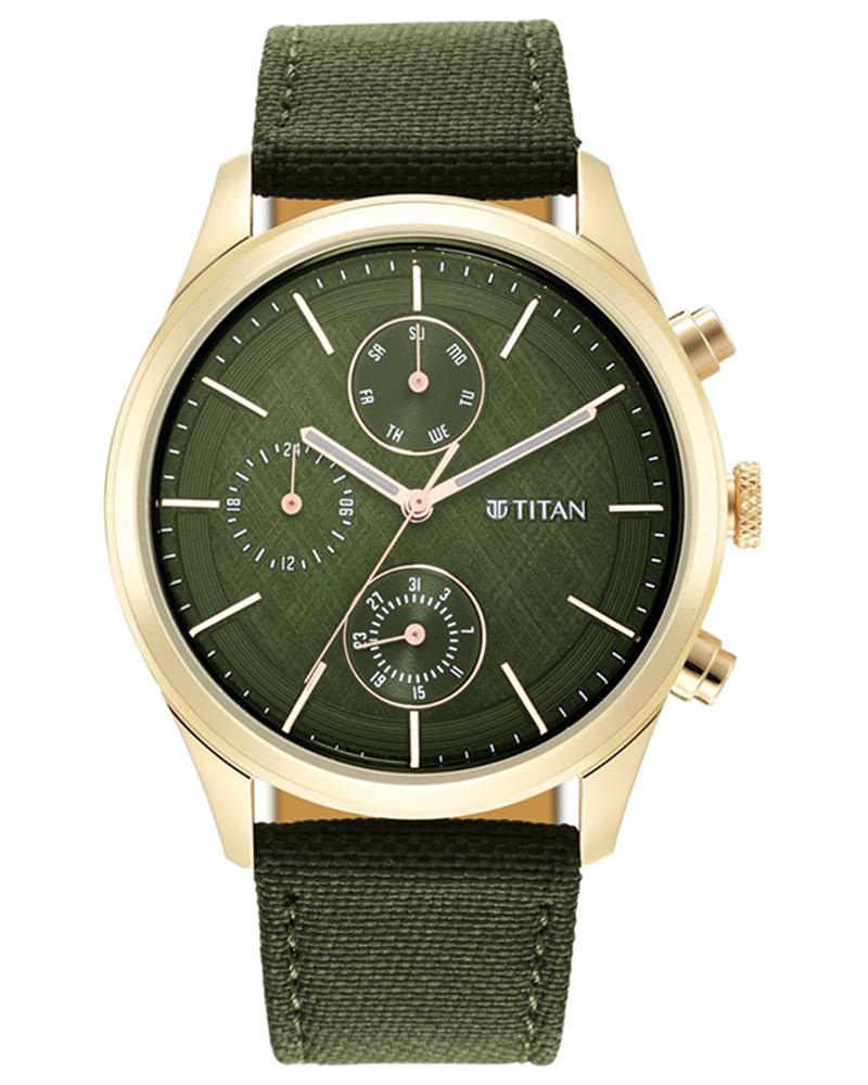 Titan Men NEO SPLASH Green Analog Watch