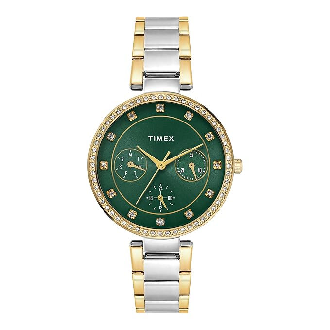 TIMEX Green Round Dial Analog Women's Watch