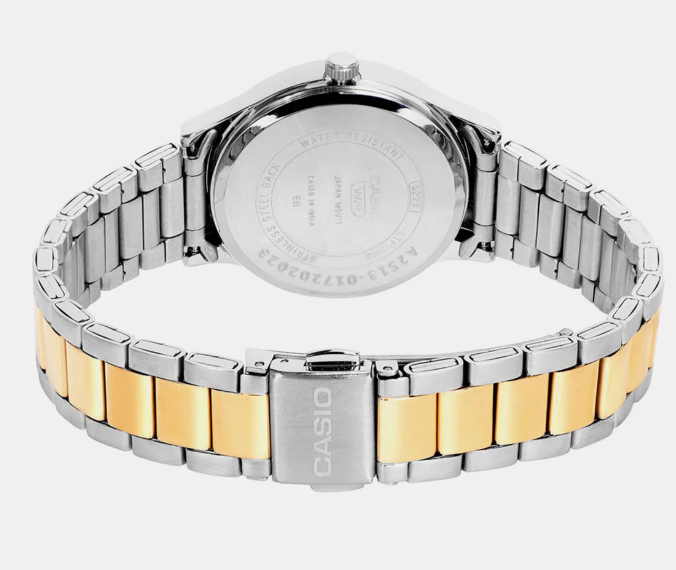 Casio  Women Quartz Green Dial Analog Stainless Steel Watch