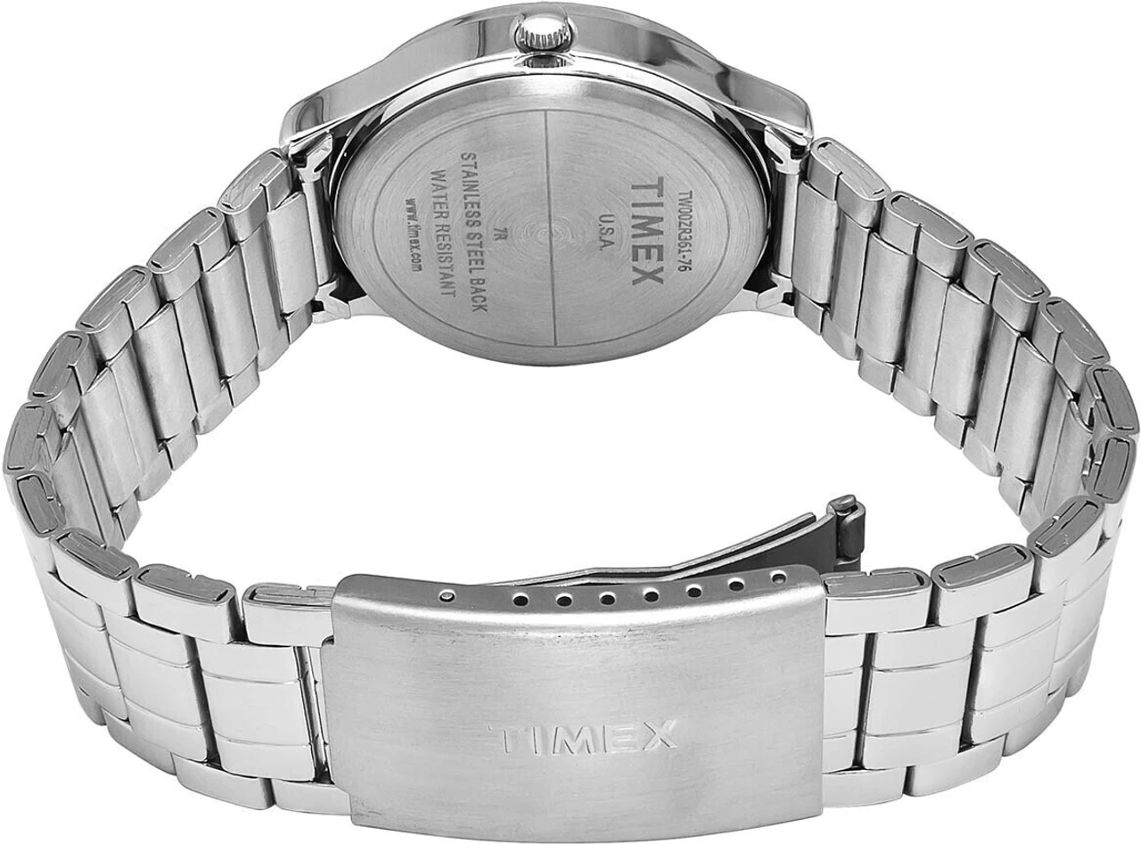 TIMEX Silver Dial Stainless Steel Analog Watch  - For Men