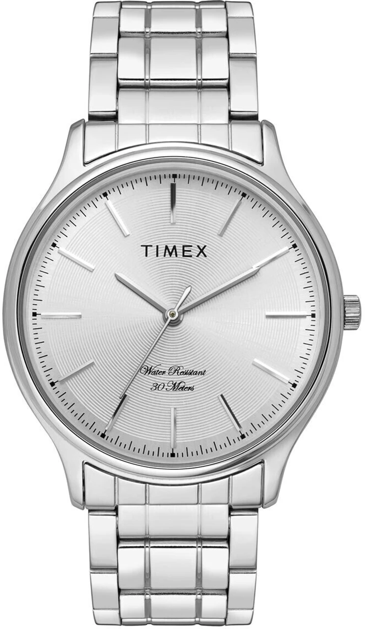TIMEX Silver Dial Stainless Steel Analog Watch  - For Men
