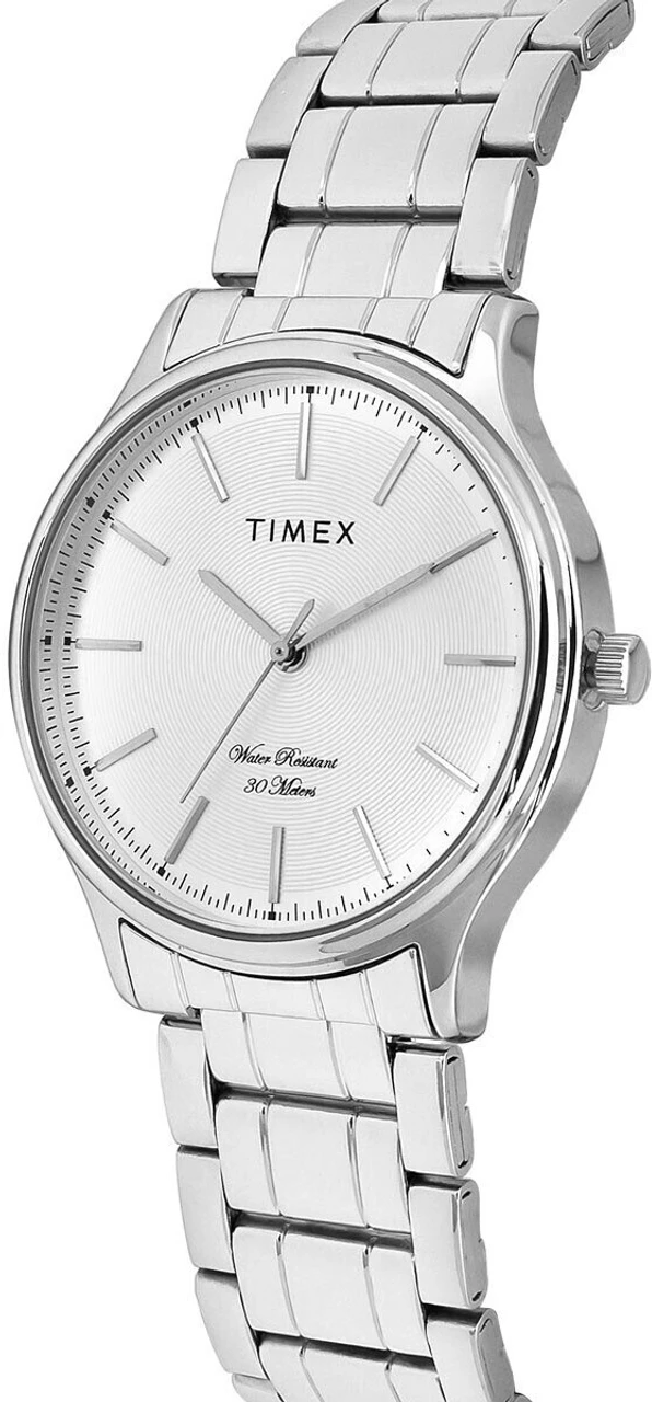 TIMEX Silver Dial Stainless Steel Analog Watch  - For Men